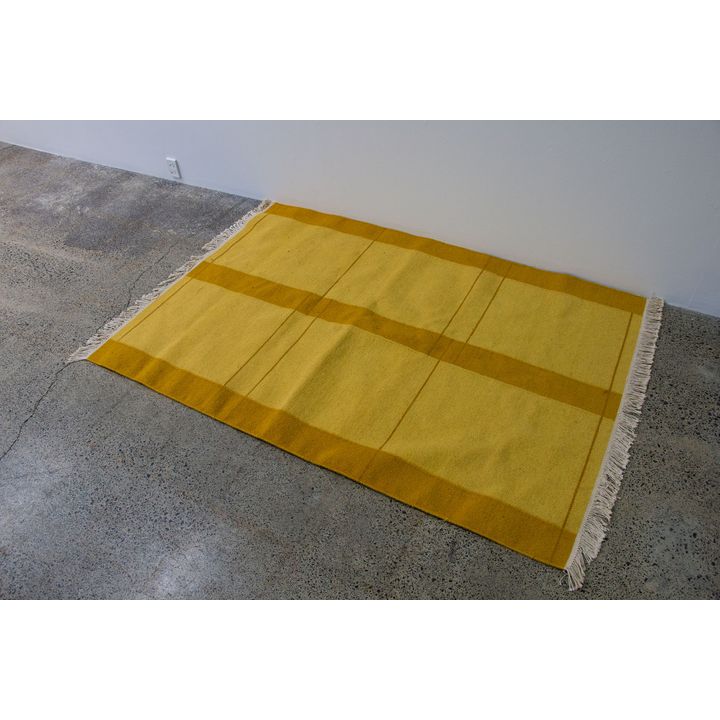 Woollen floor rug