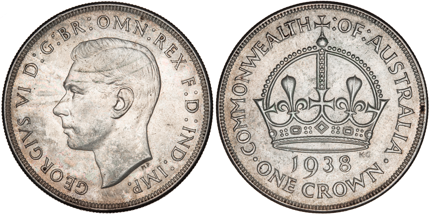George VI, Crown, 1938, gVF