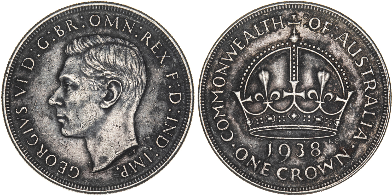 George VI, Crown, 1938, VF