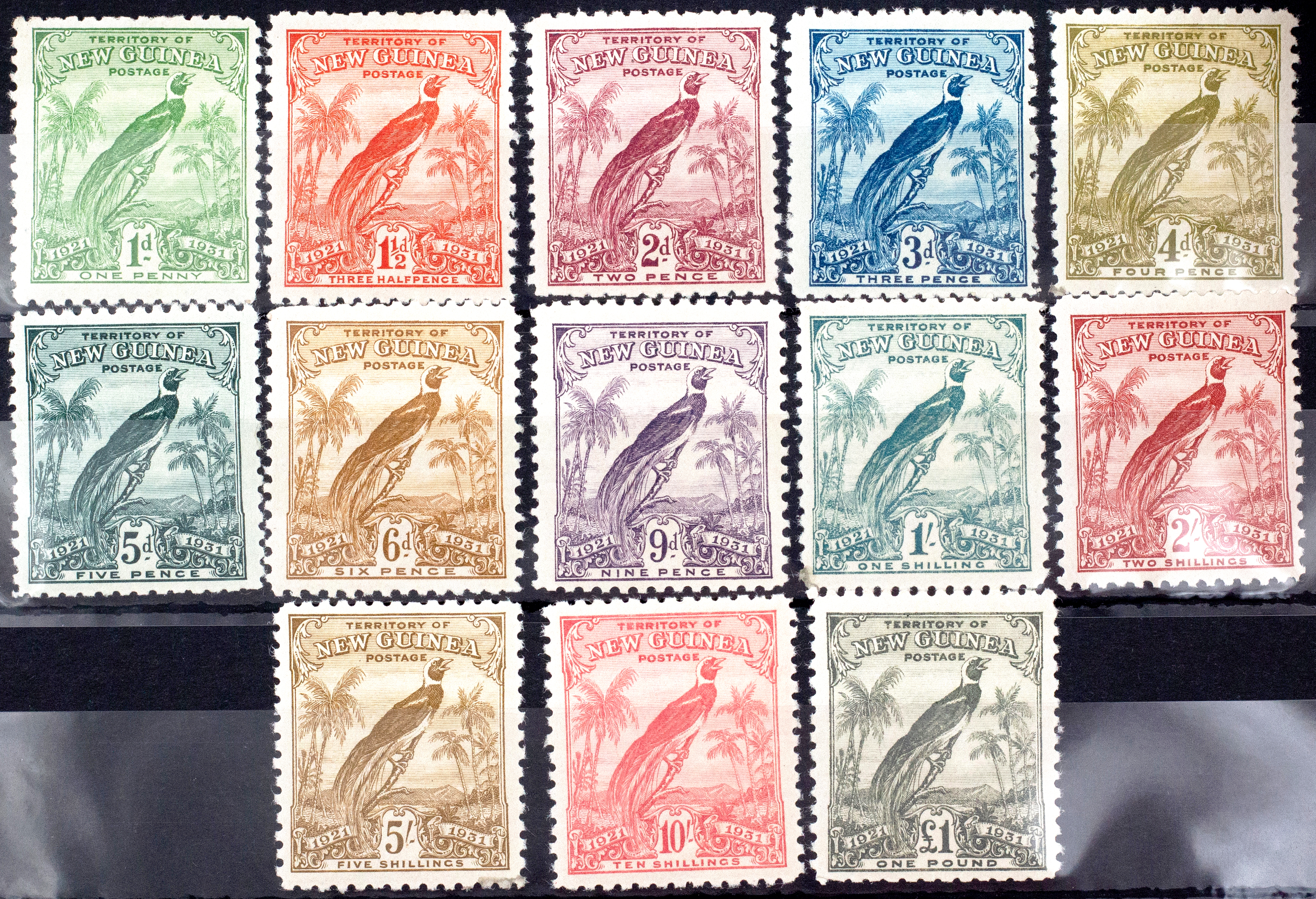 New Guinea, Dated Birds, 1931, Good