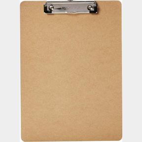 6-PACK AMAZON BASICS HARDBOARD OFFICE CLIPBOARD - 6-PACK