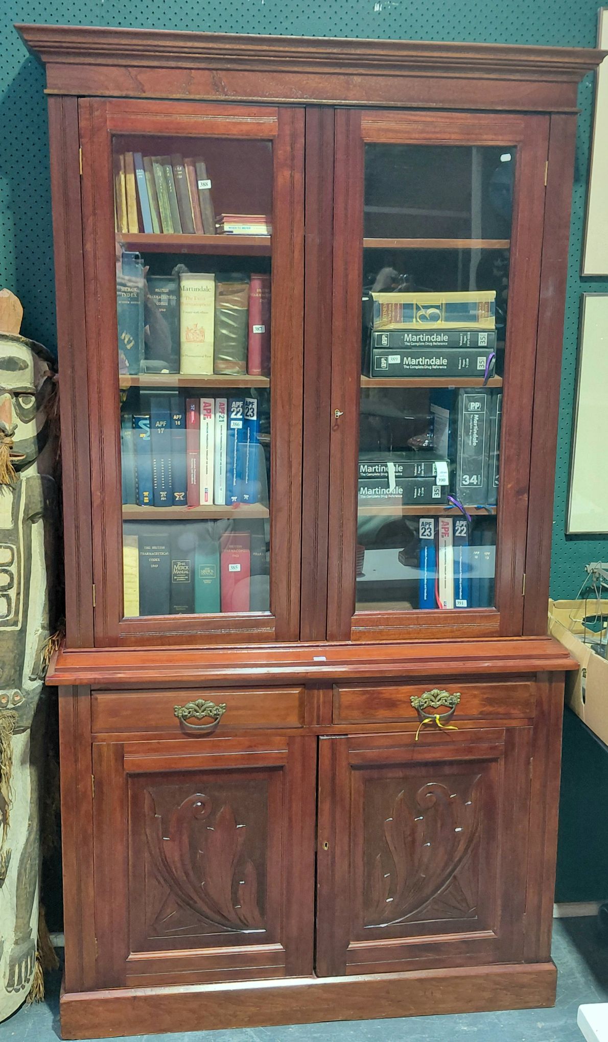 384 · A GLAZED BOOKCASE
