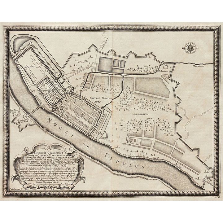 Erik J. Dahlberg | Delineatio Geometrica Arcis et Civitatis Marienburgensis in Borussia…