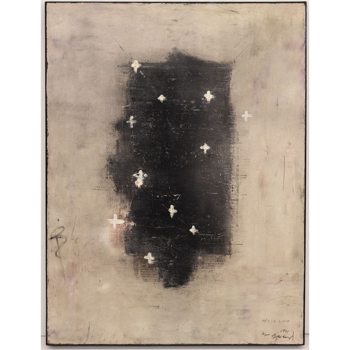 Joseph Goldberg ''Hairline'' 1991 Encaustic