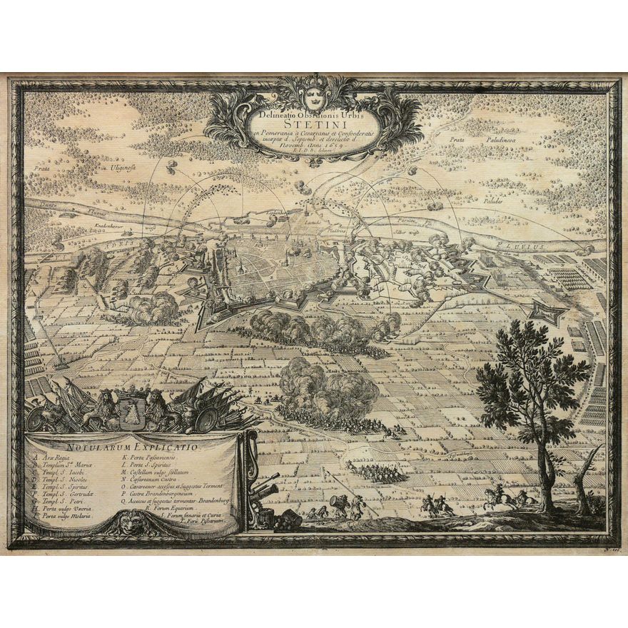 Erik J. Dahlberg | Delineatio Obsidionis Urbis Stetini in Pomerania a Cesareanis et Confoederatis…
