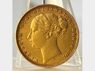 1876 VICTORIA YOUNG HEAD MELBOURNE MINT GEORGE & DRAGON GOLD SOVEREIGN