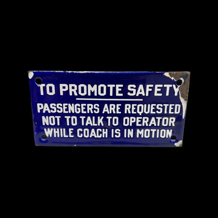 Promote Safety Not To Talk To Operator While Coach Is In Motion