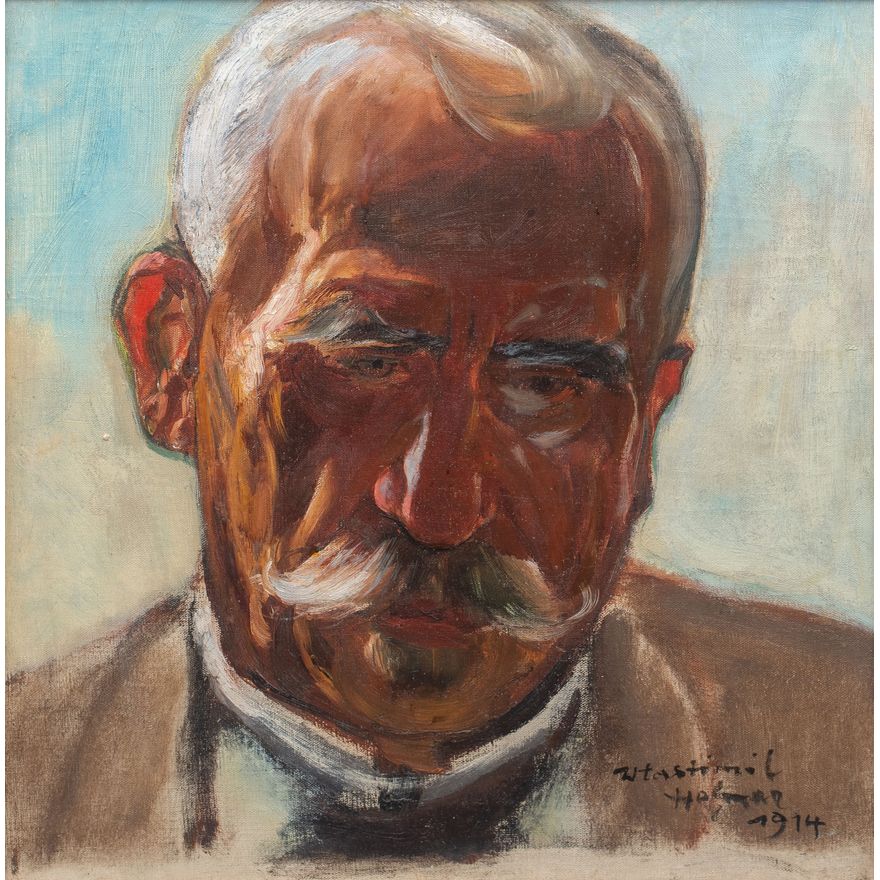 Wlastimil Hofman | Portret mężczyzny, 1914 r.