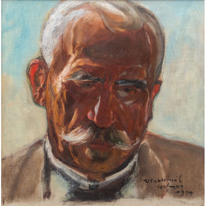 Wlastimil Hofman | Portret mężczyzny, 1914 r.