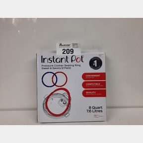 INSTANT POT 8L SEALING RINGS (RED AND BLUE 2-PACK)