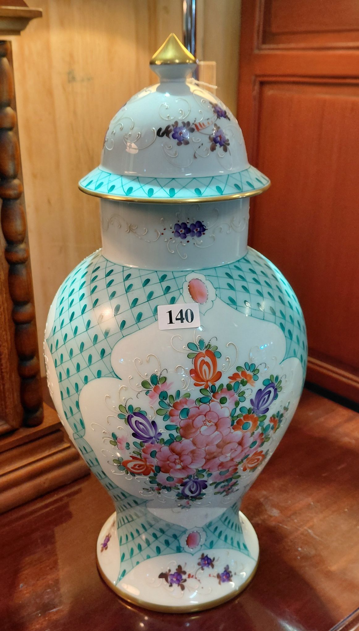 140 · LIMOGES FRENCH FLORAL VASE
