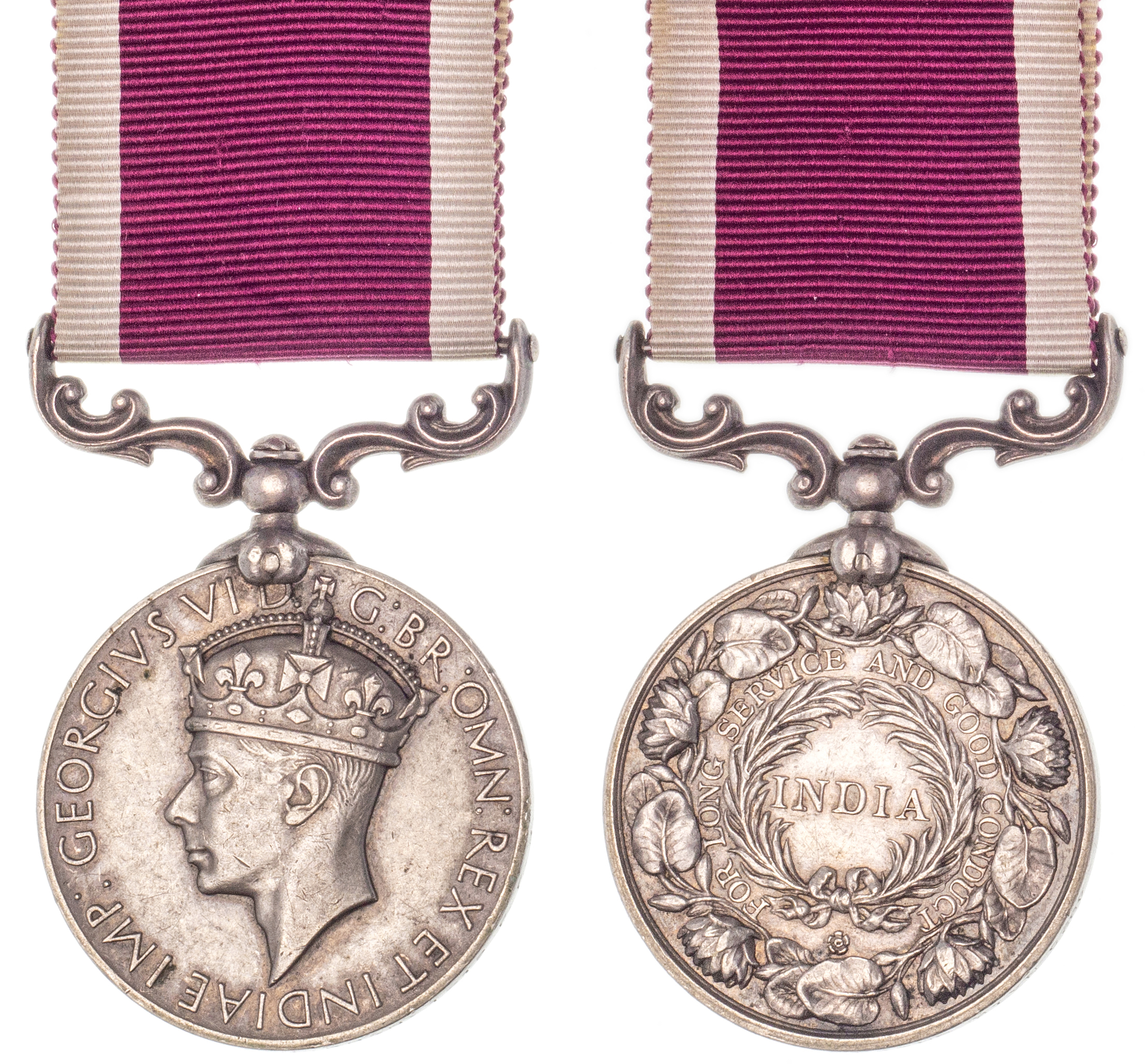 Great Britain, George VI, Indian Army Long Service & Good Conduct Medal, 1945, VF
