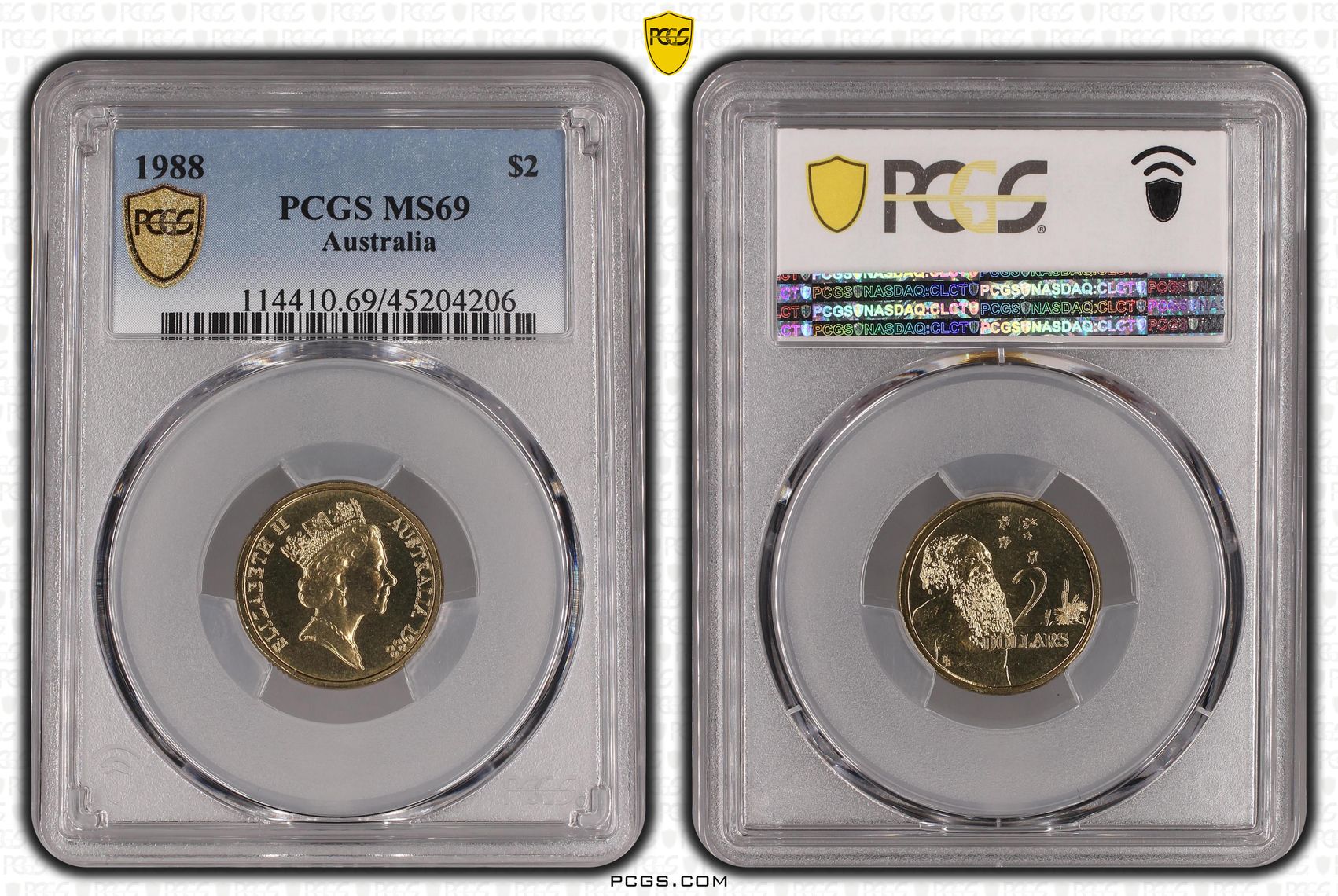 Elizabeth II, Two Dollar, 1988, PCGS MS 69