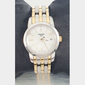 LADIES TISSOT MOTHER OF PEARL DIAL WITH DATE FUNCTION - GOOD CONDITION NO BOX - 51929/3353