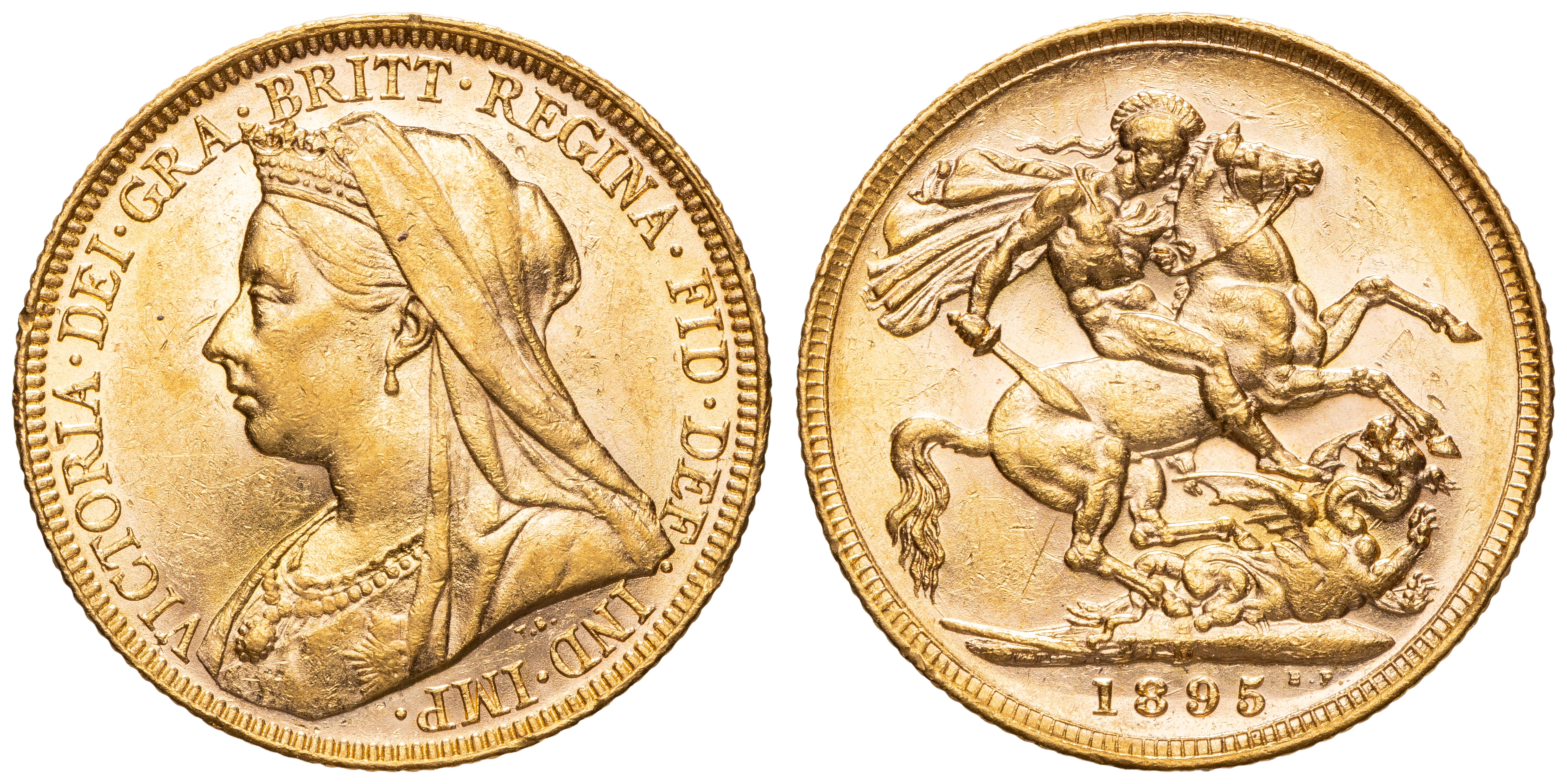Victoria, Sovereign, 1895-M, aUNC