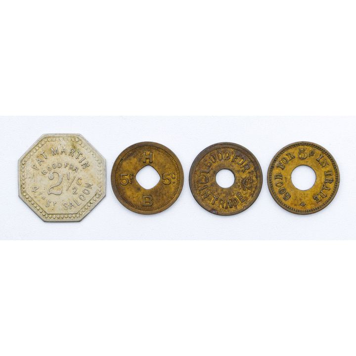 Box Antique Trade Tokens