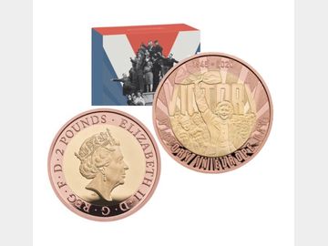 2020 Queen Elizabeth II 'VE Day' Gold Proof Two Pound Coin