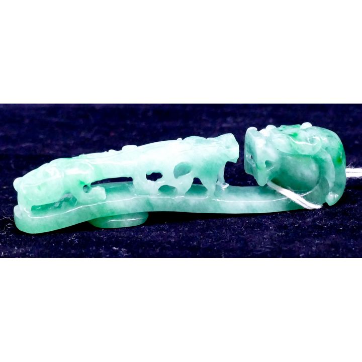 Chinese Jade Dragon Belt Hook- 3.5''