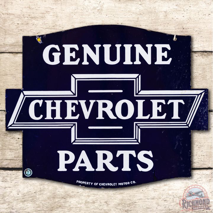 Chevrolet Genuine Parts Porcelain Sign TAC 8