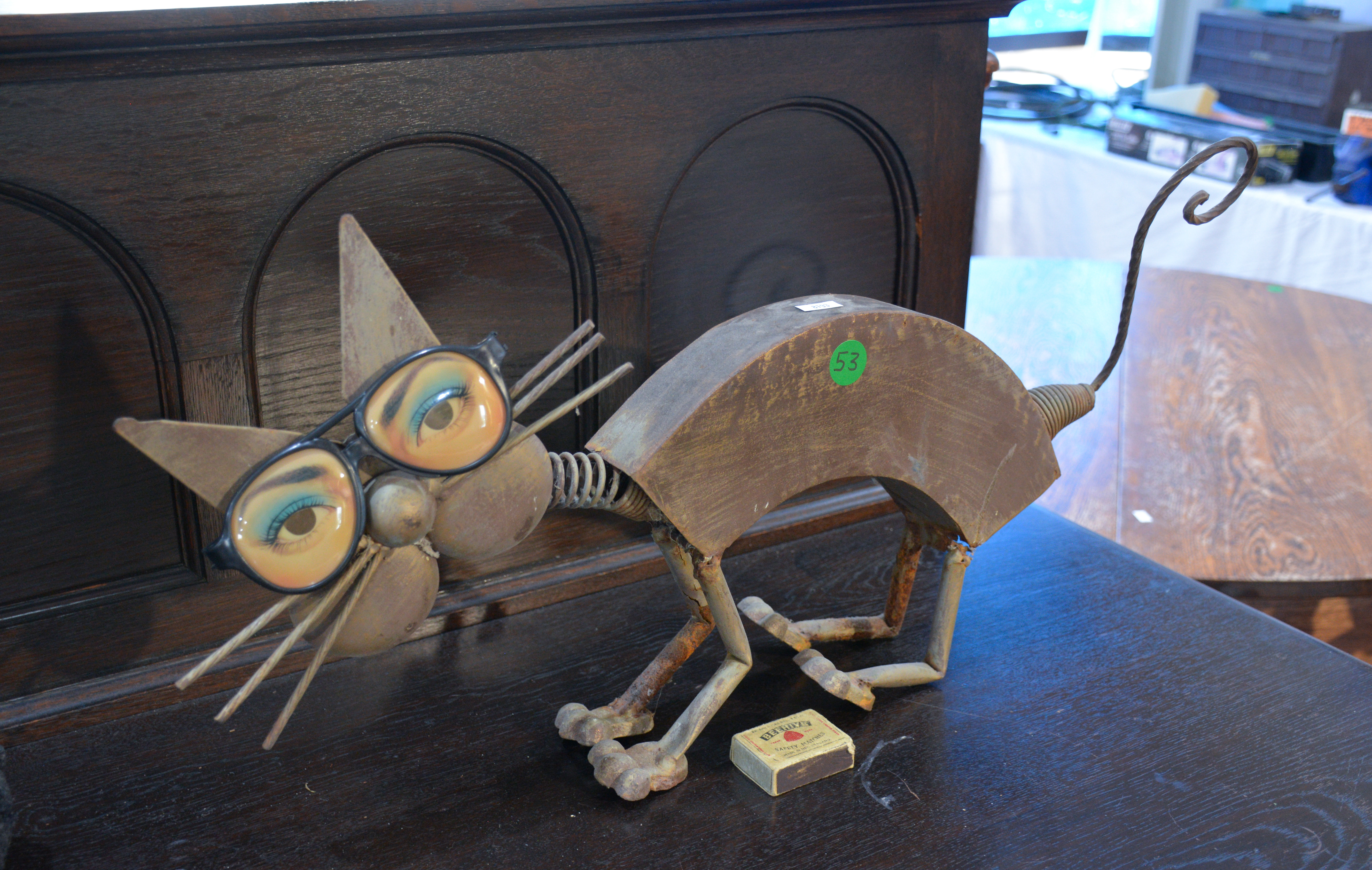 Metal Garden Art - Playful Cat — sold at auction in New Zealand for $20