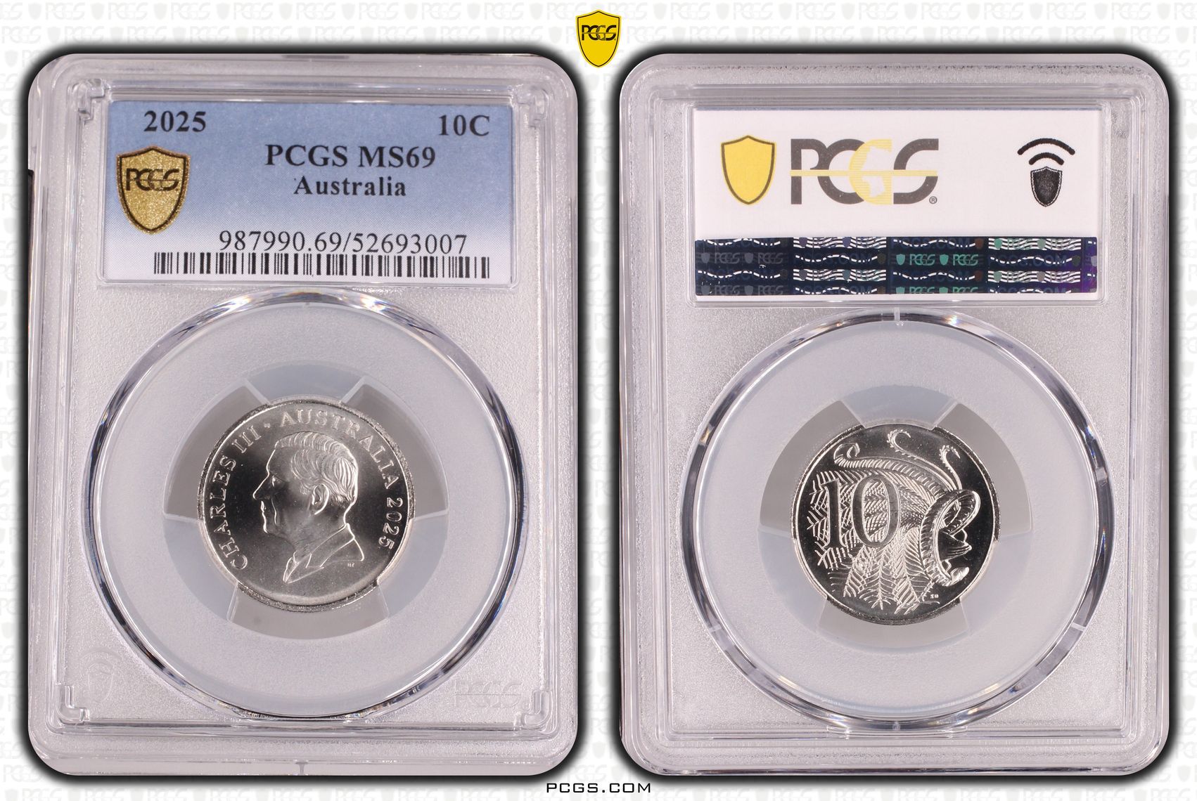 POP 2/0, Ten Cent, 2025, PCGS MS69