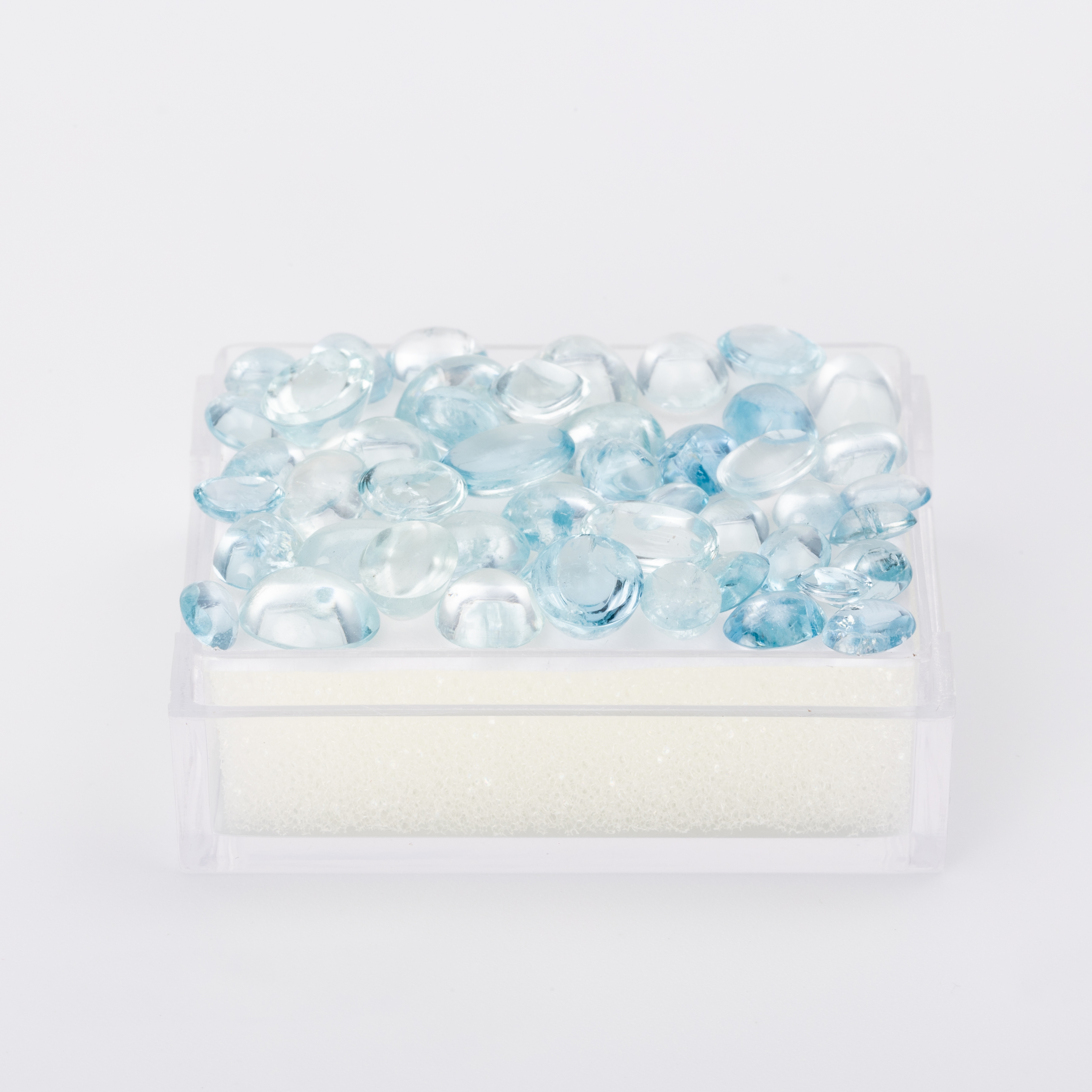 Loose Parcel 38.9ct Cabochon Aquamarines