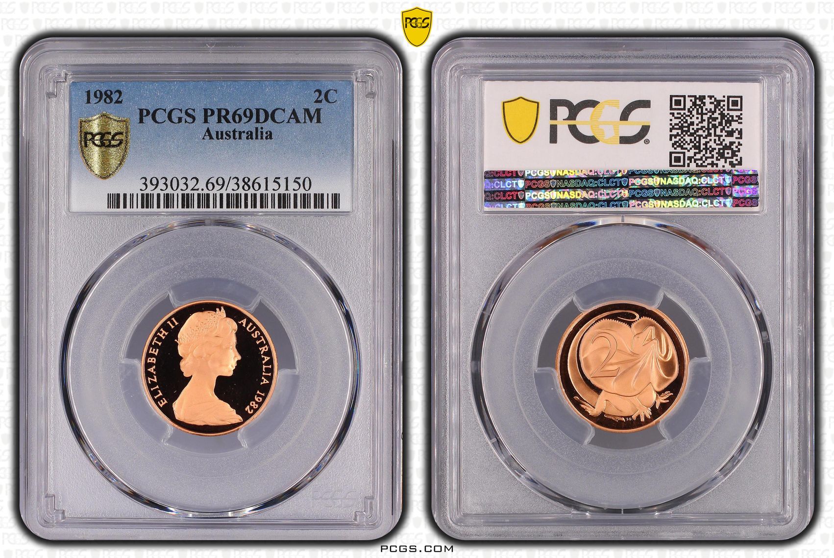 Two Cent, 1982, Pcgs Pr69dcam