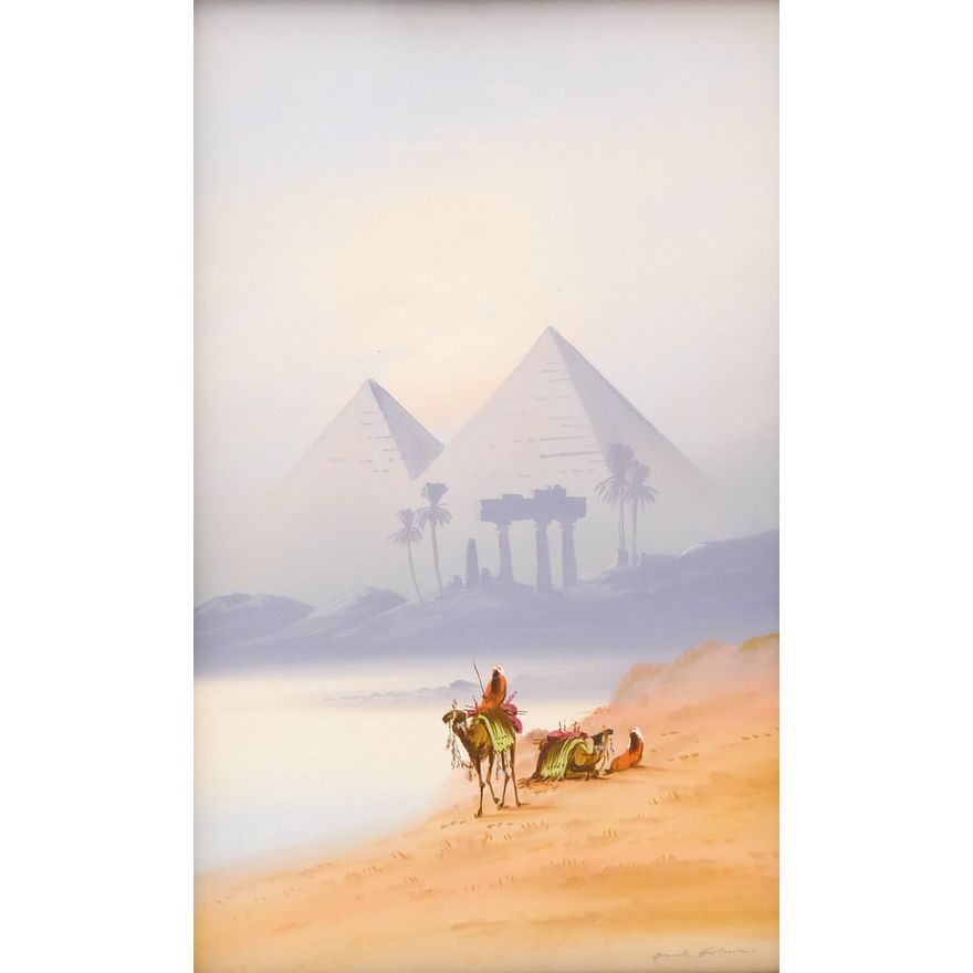 John Francis 'Frank' Holme (1868-1904 Illinois) 'Giza' Gouache