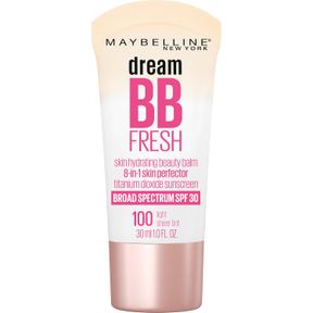 MAYBELLINE DREAM FRESH SKIN HYDRATING BB CREAM, 8-IN-1 SKIN PERFECTING BEAUTY BALM WITH BROAD SPECTRUM SPF 30, SHEER TINT COVERAGE