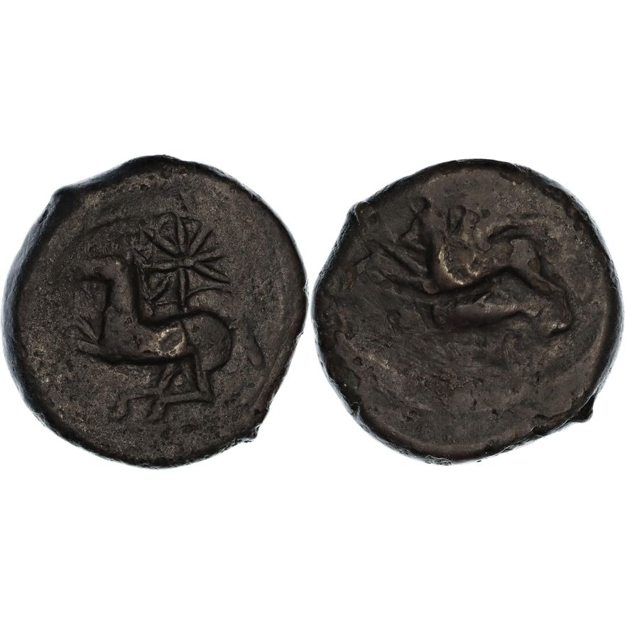 Sicily, Alaisa, Æ Unit, 360-340 BC,  nVF