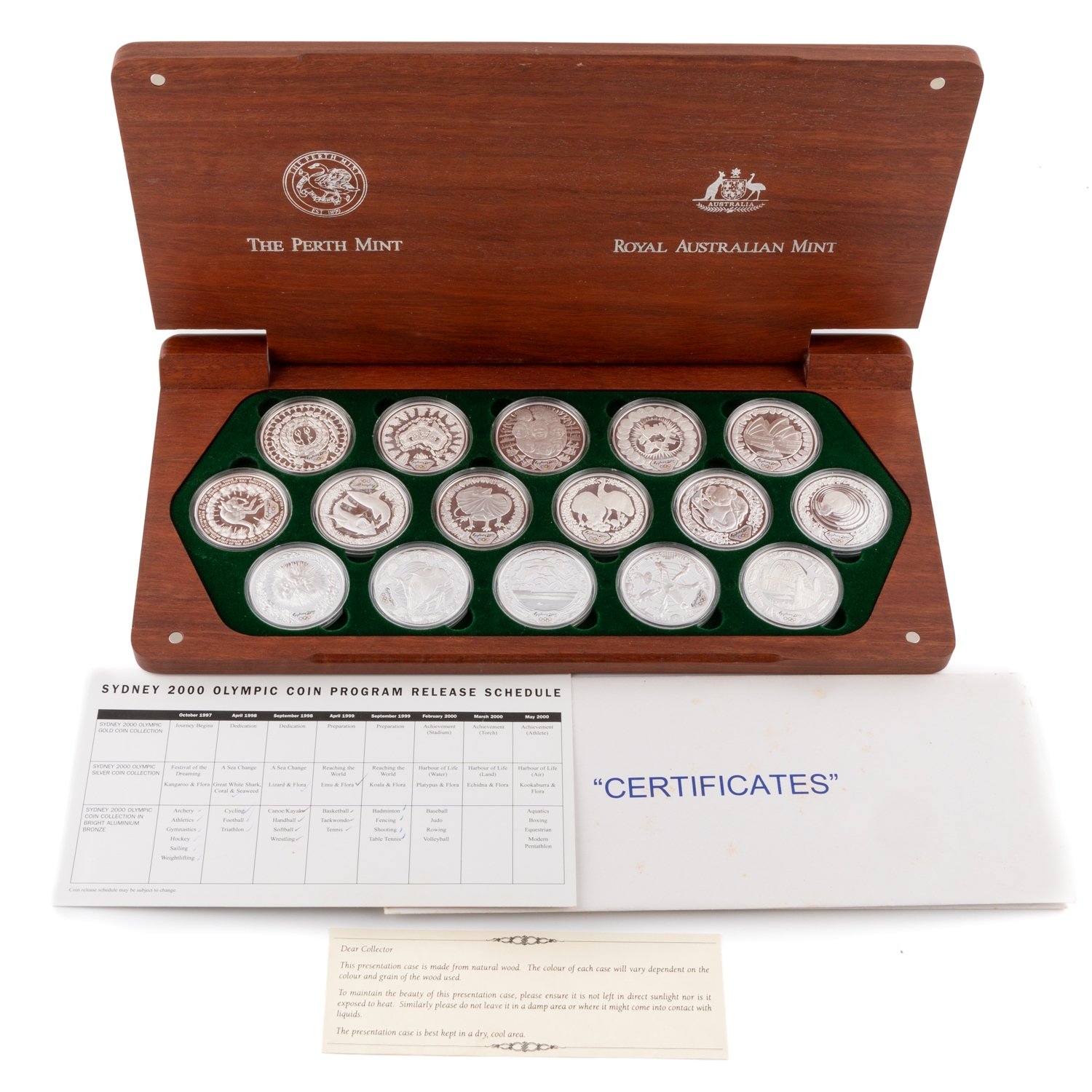 Elizabeth II, Sydney 2000 Olympic Coin Collection, Five Dollars, 2000, FDC