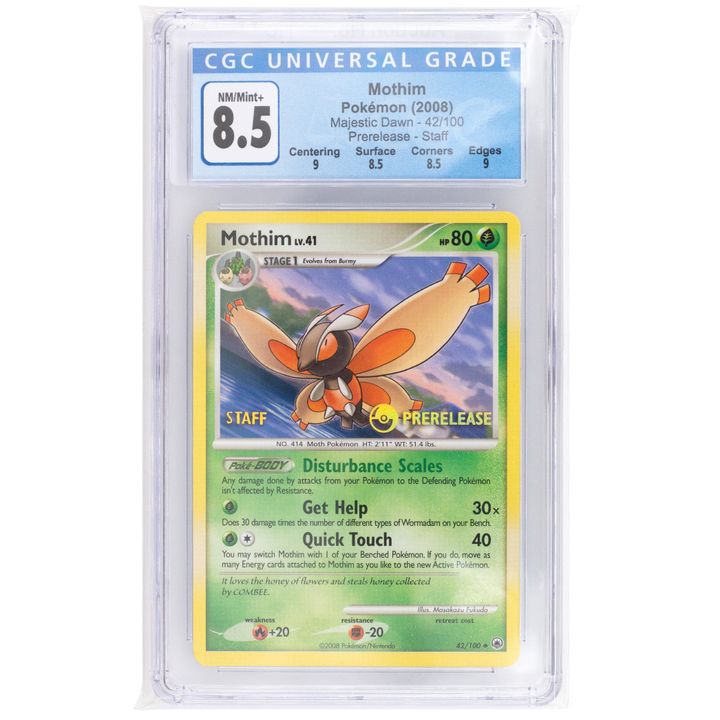 Pok�mon, Mothim, 2008, 8.5, Near Mint/Mint+