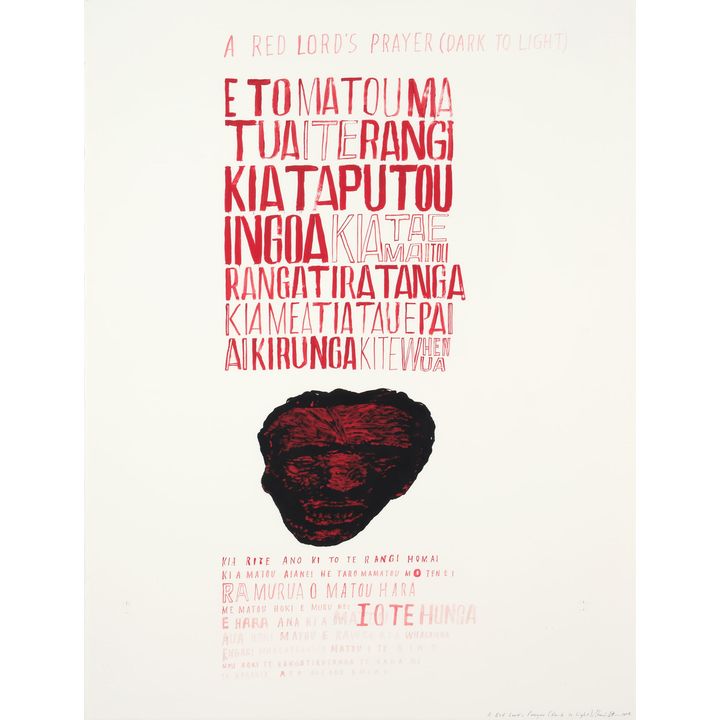 Shane Cotton 'A Red Lord’s Prayer (Dark to Light)'