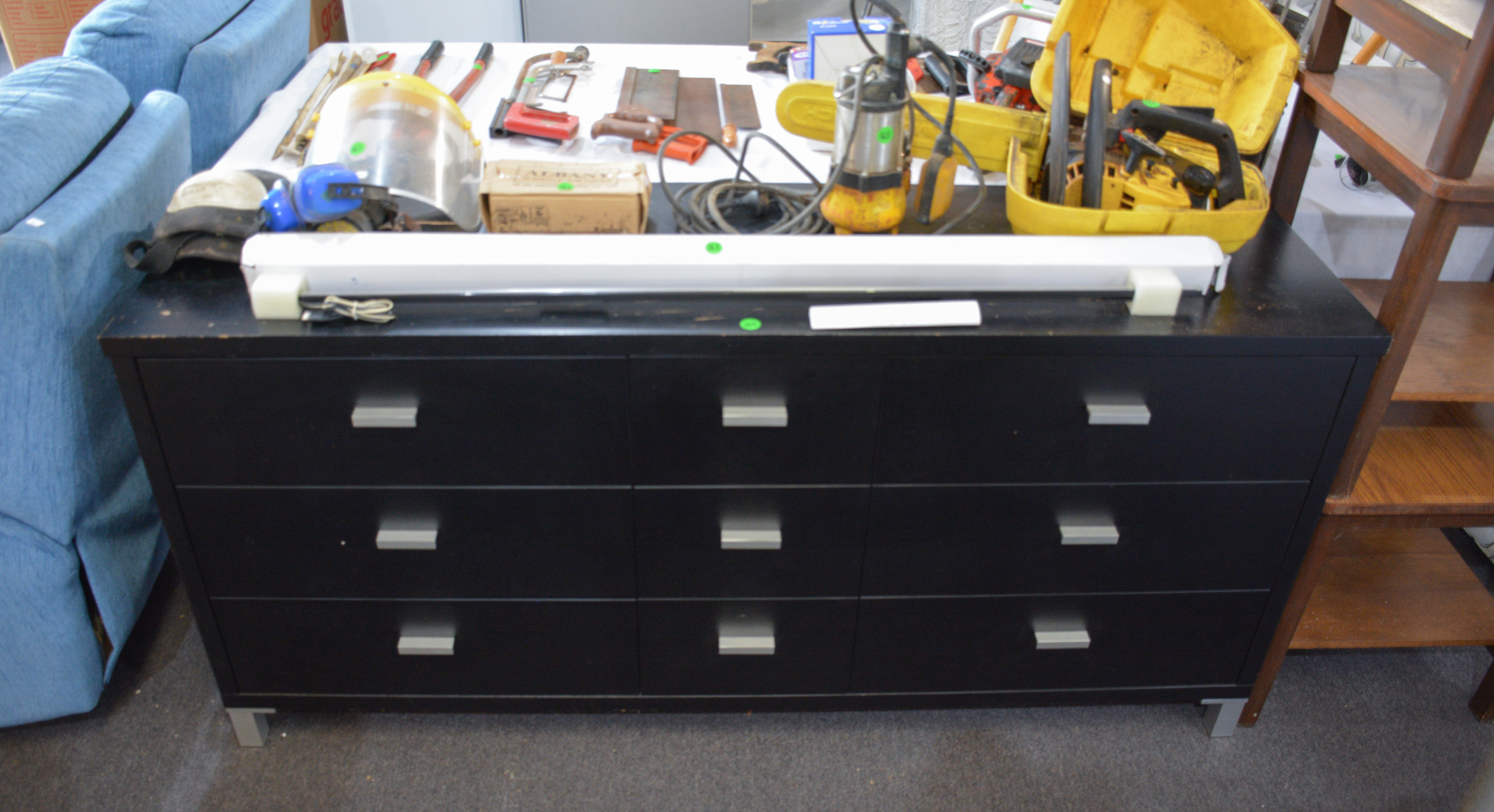 Black Modern Set of Drawers — sold at auction in New Zealand for $35