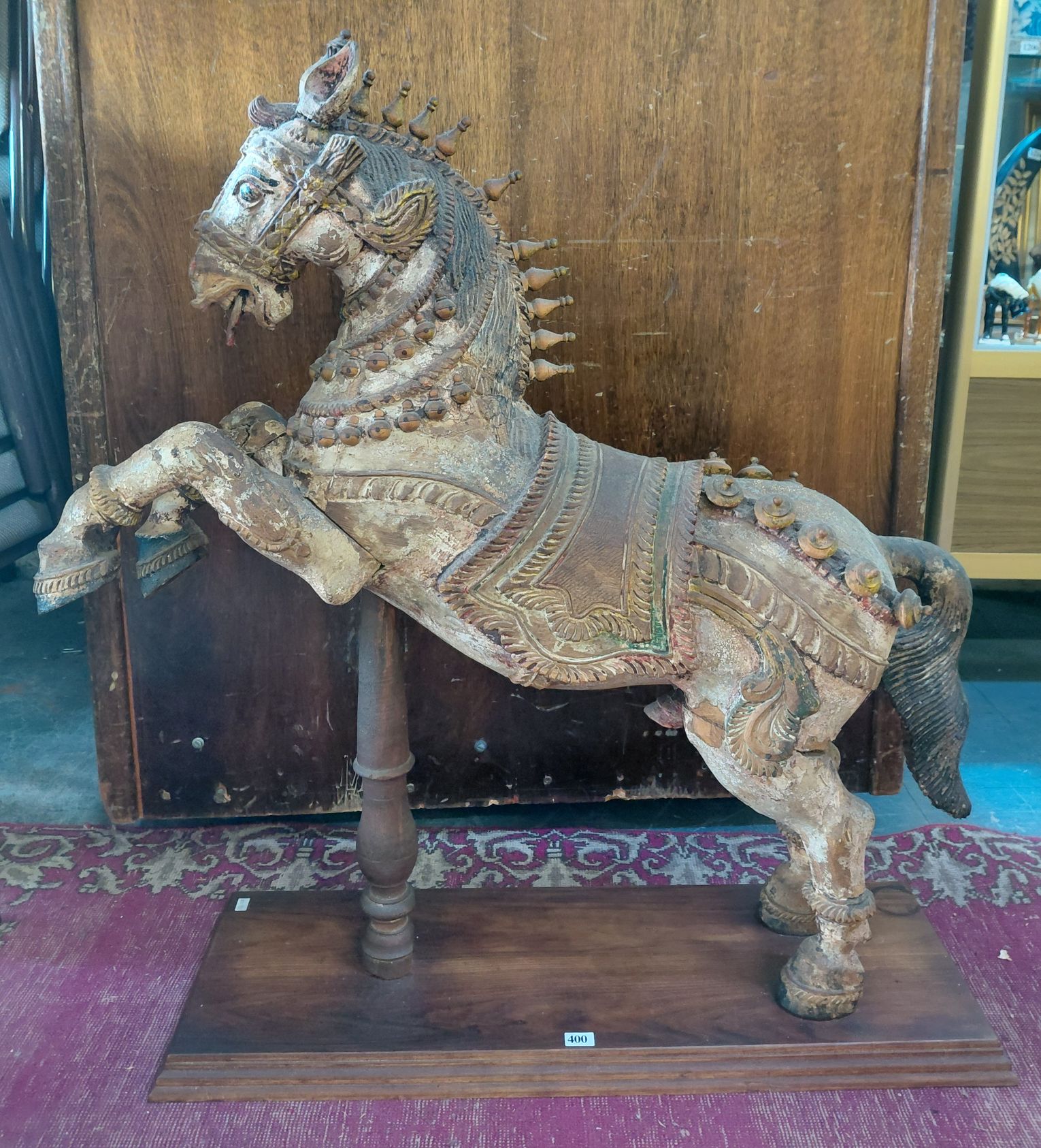 400 · INDIAN HORSE CARVING