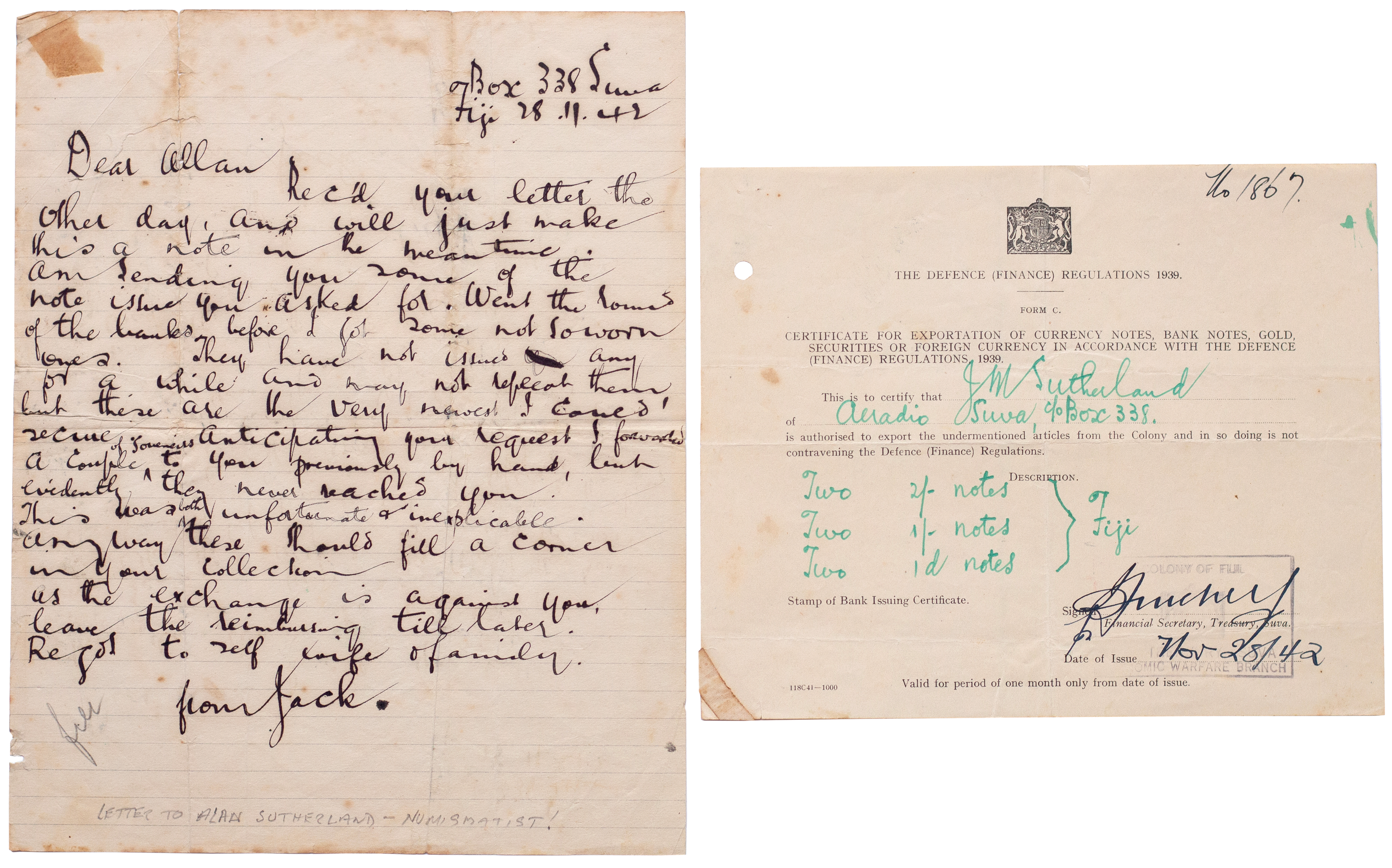 Fiji, 1942, VF
