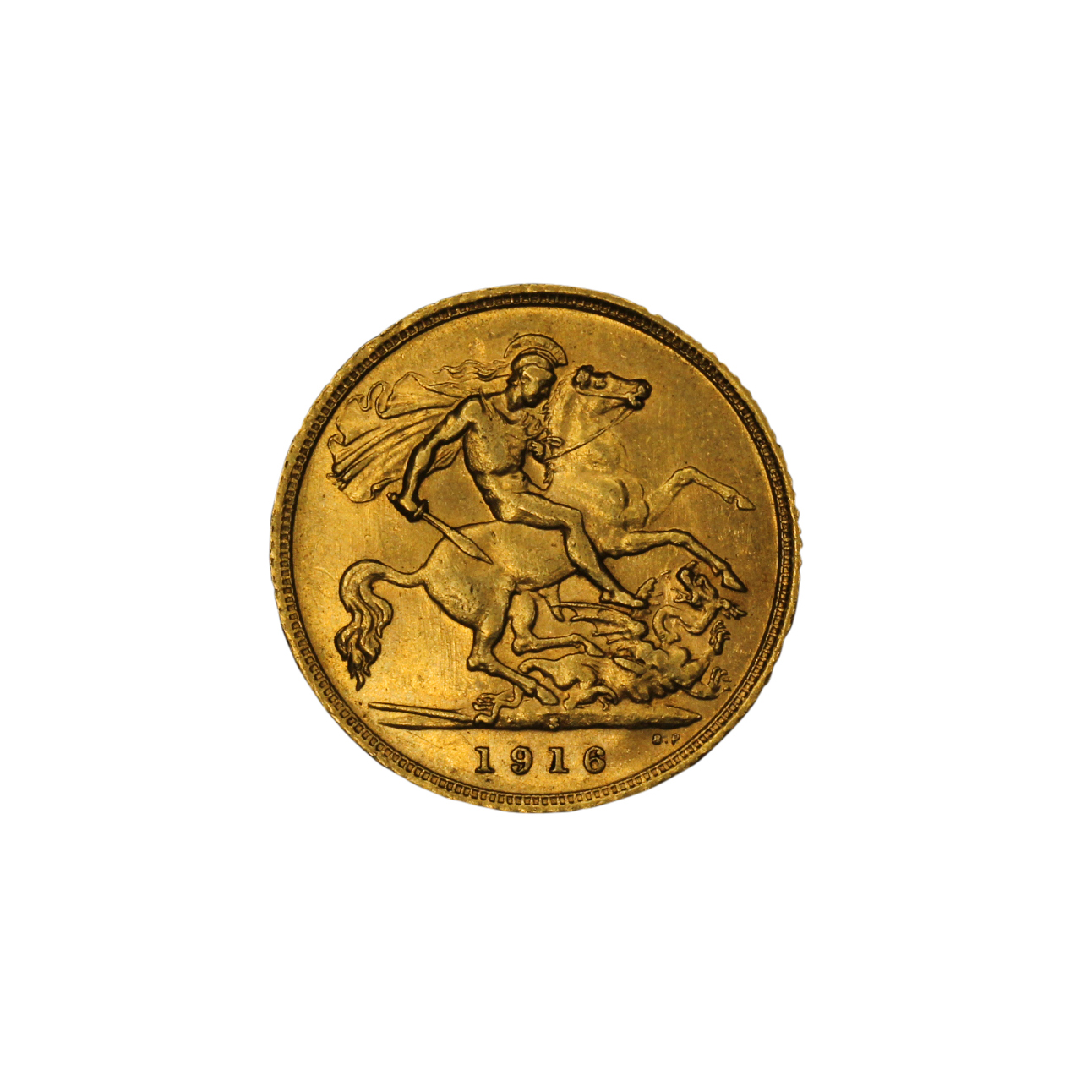1288. · George V, Half Sovereign, 1916-S, aUNC