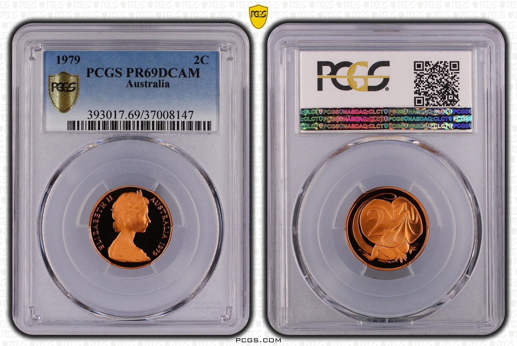 Elizabeth II, Two Cent, 1979, PCGS PR69DCAM
