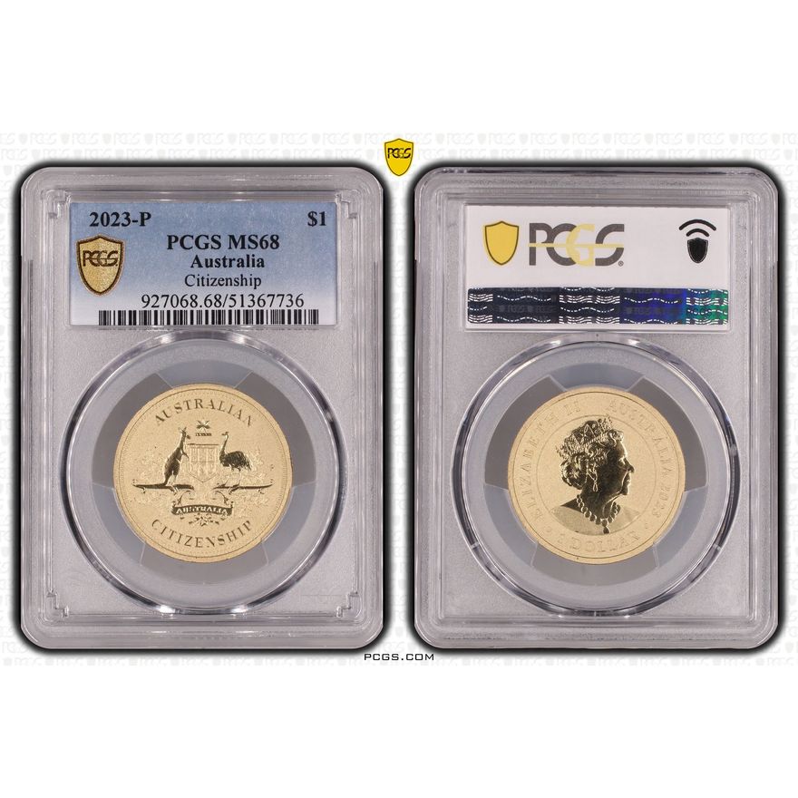 Citizenship, One Dollar, 2023-P, PCGS MS68