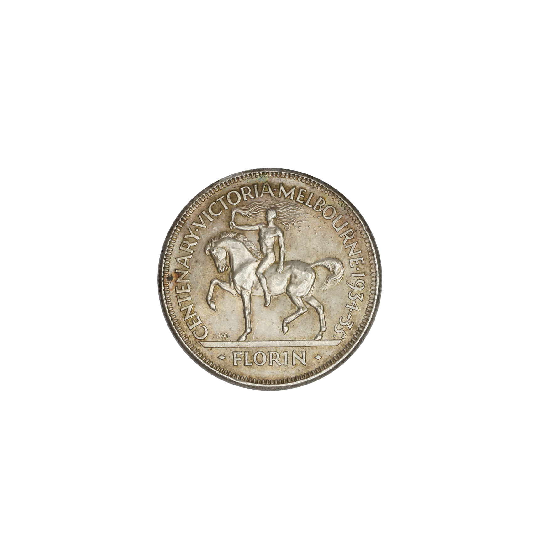 1077. · George V, Florin, 1934/35, aUNC