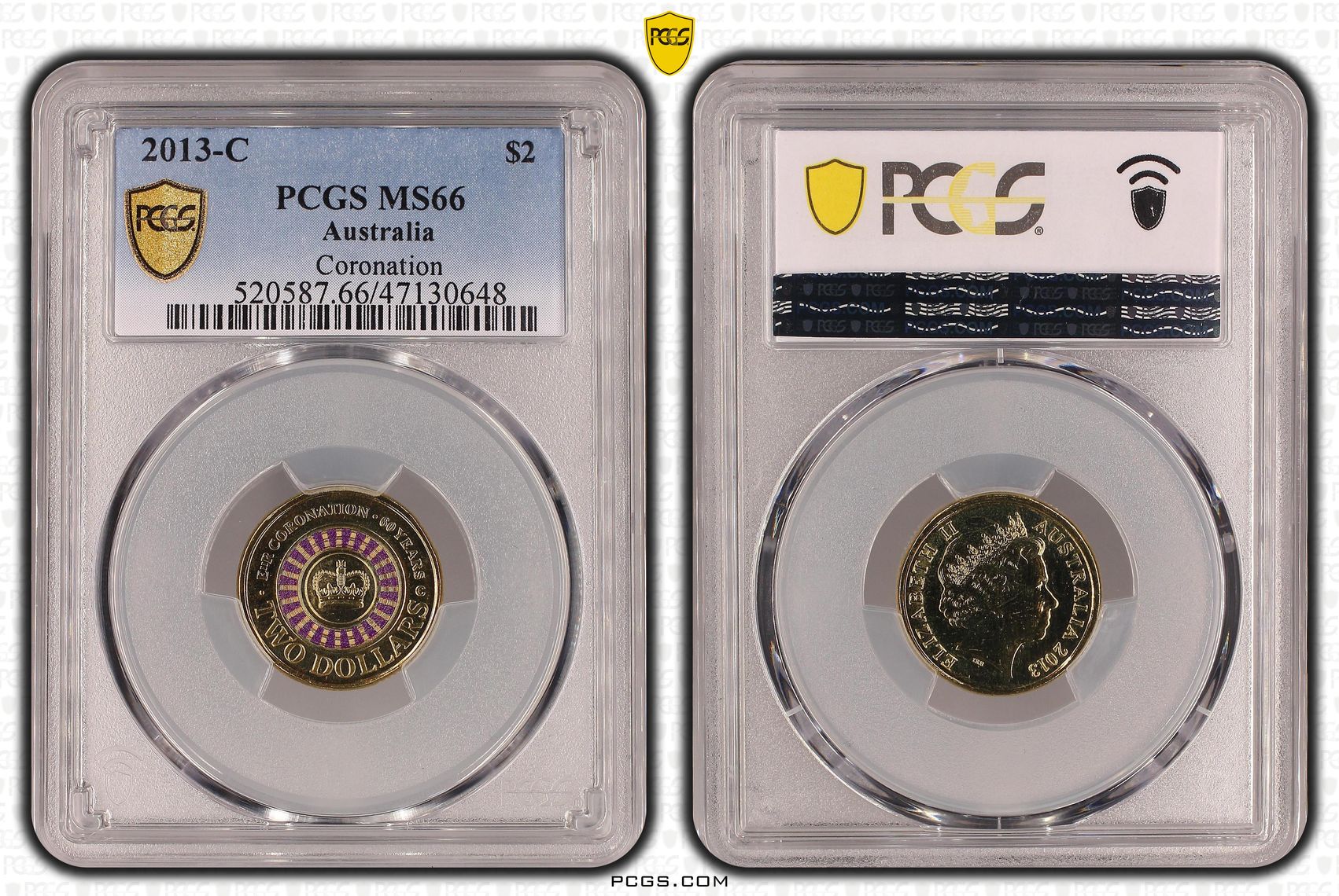 Elizabeth II, Coronation, Two Dollar, 2013-C, PCGS MS66