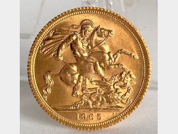 1965 ELIZABETH II PRE-DECIMAL GOLD SOVEREIGN