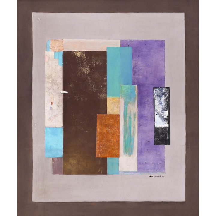 Paul Horiuchi ''Aesthetics in Time'' Casein Collage