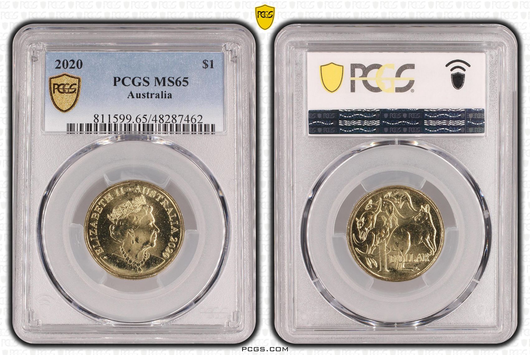 262 · Elizabeth II, One Dollar, 2020, PCGS MS65