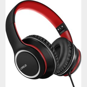 LORELEI X8 OVER-EAR WIRED HEADPHONES WITH MICROPHONE WITH 1.45M-TANGLE-FREE NYLON LINE&3.5MM PLUG,LIGHTWEIGHT FOLDABLE & PORTABLE