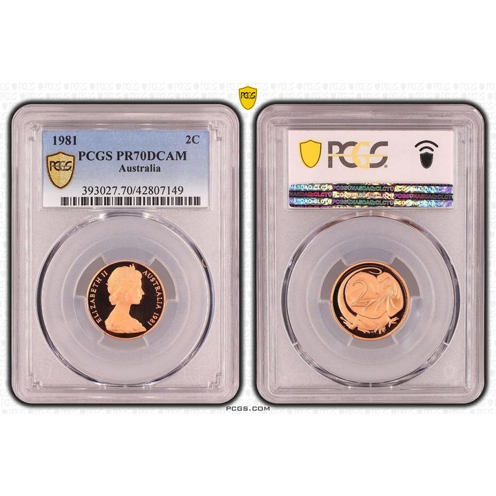Elizabeth II, Two Cent, PR70DCAM , 1981 PCGS POP - 20/0