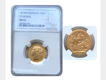 1873 VICTORIA MELBOURNE YOUNG HEAD NGC MS61