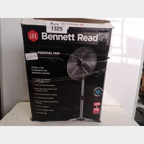 BENNETT READ STEEL PEDESTAL FAN - BLACK