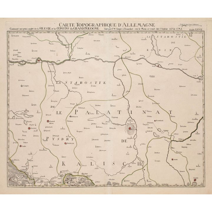 Johann Wilhelm Jäger | Carte topographique d’Allemagne
