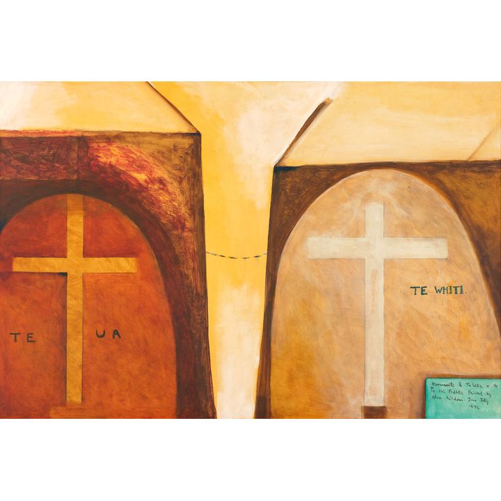 Colin McCahon 'Monuments to Te Whiti and to Te Ua: Prophets'